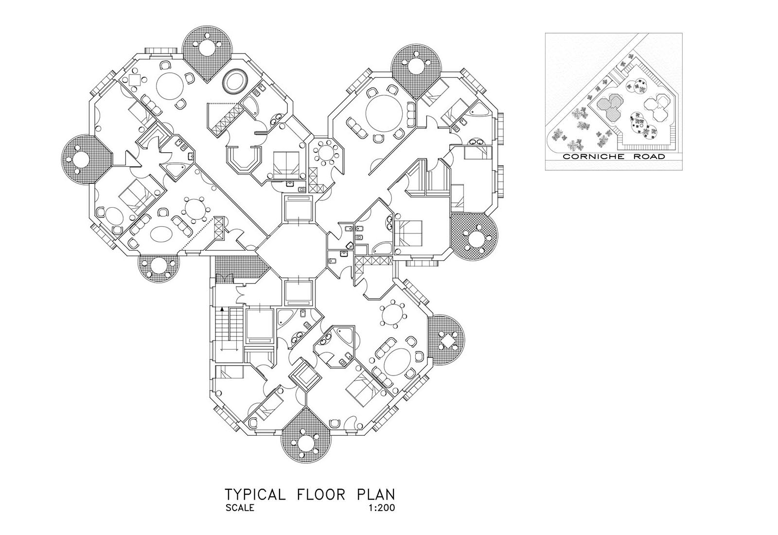 Cornice Plaza Doha - Final design of the 2nd tower